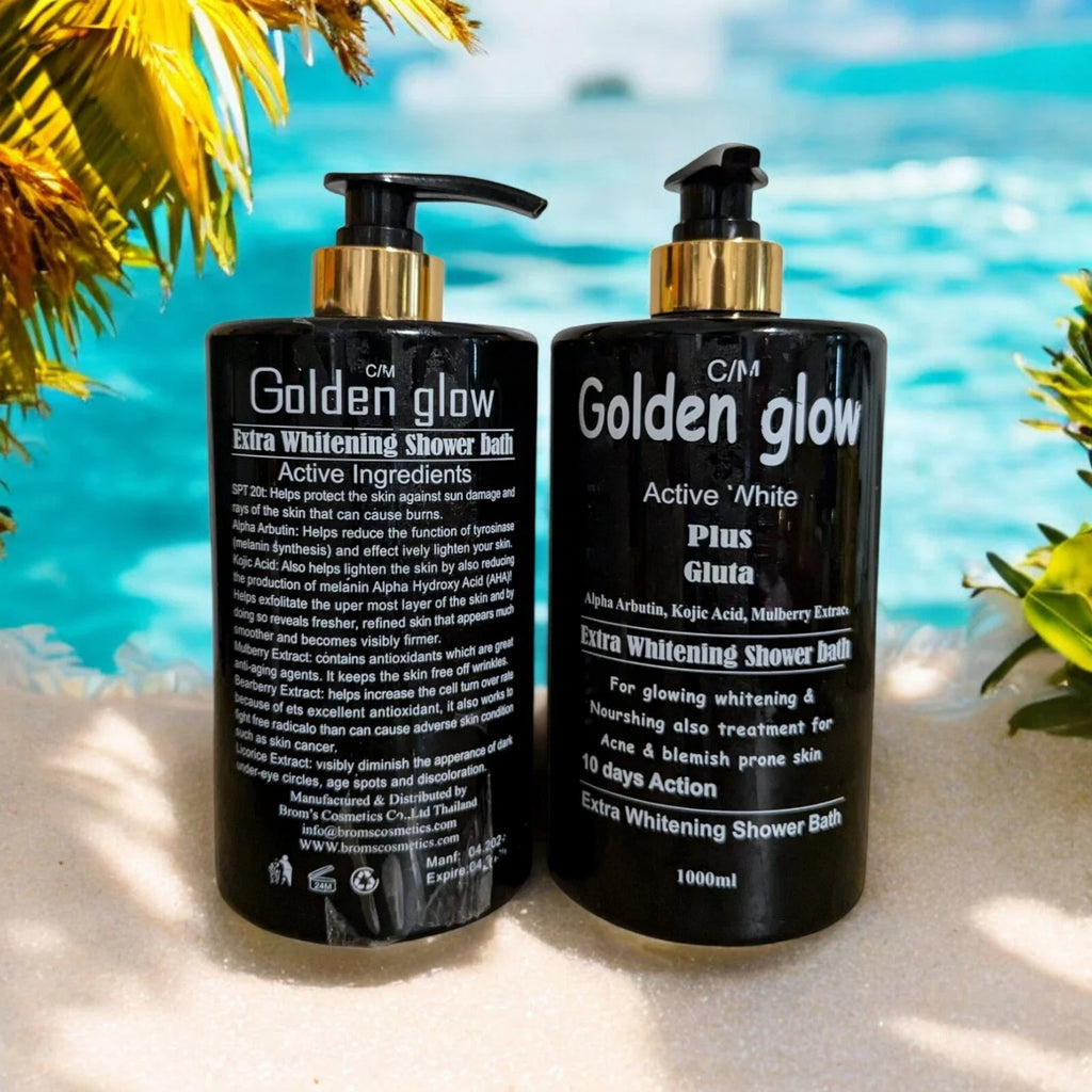 Golden Glow Active White Plus Gluta Extra Whitening Shower Bath 1L Spf 20 1 Pc
